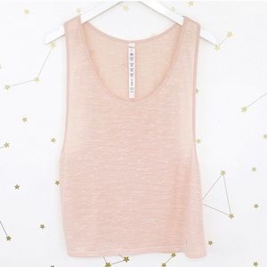 Alo • Peach Pink Racerback Workout Tank Top